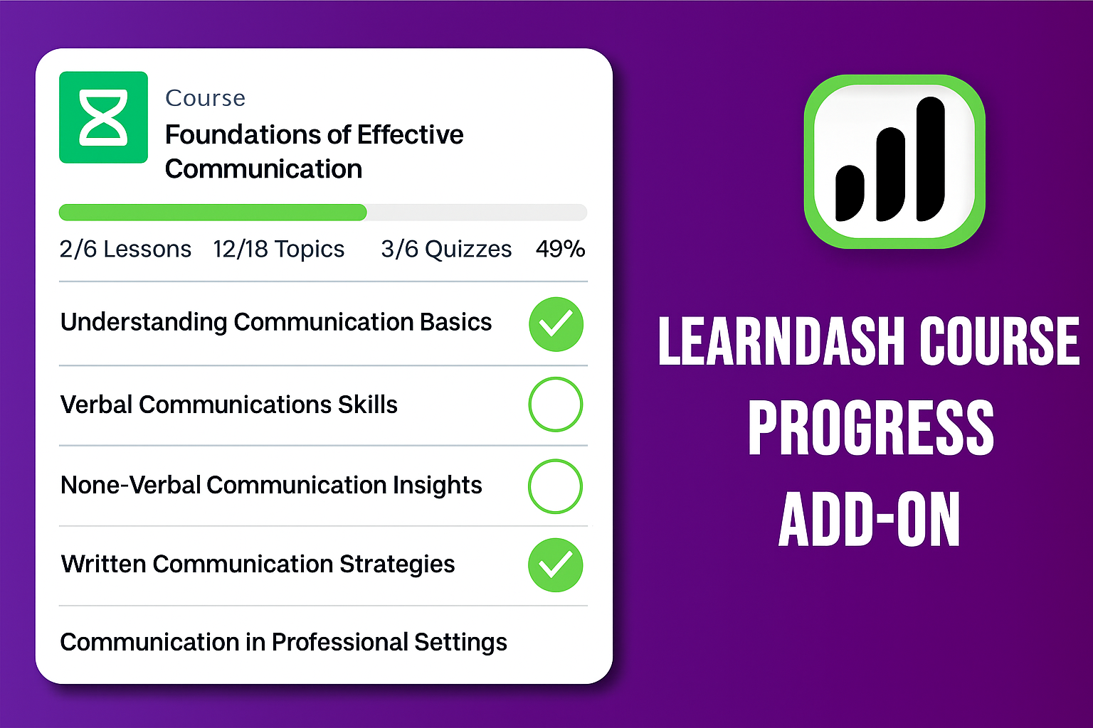 Learndash Course Progress
