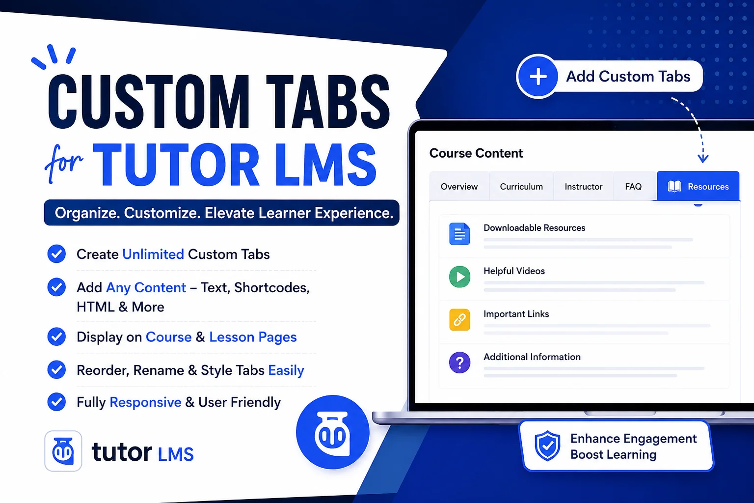 Custom Tabs for Tutor LMS