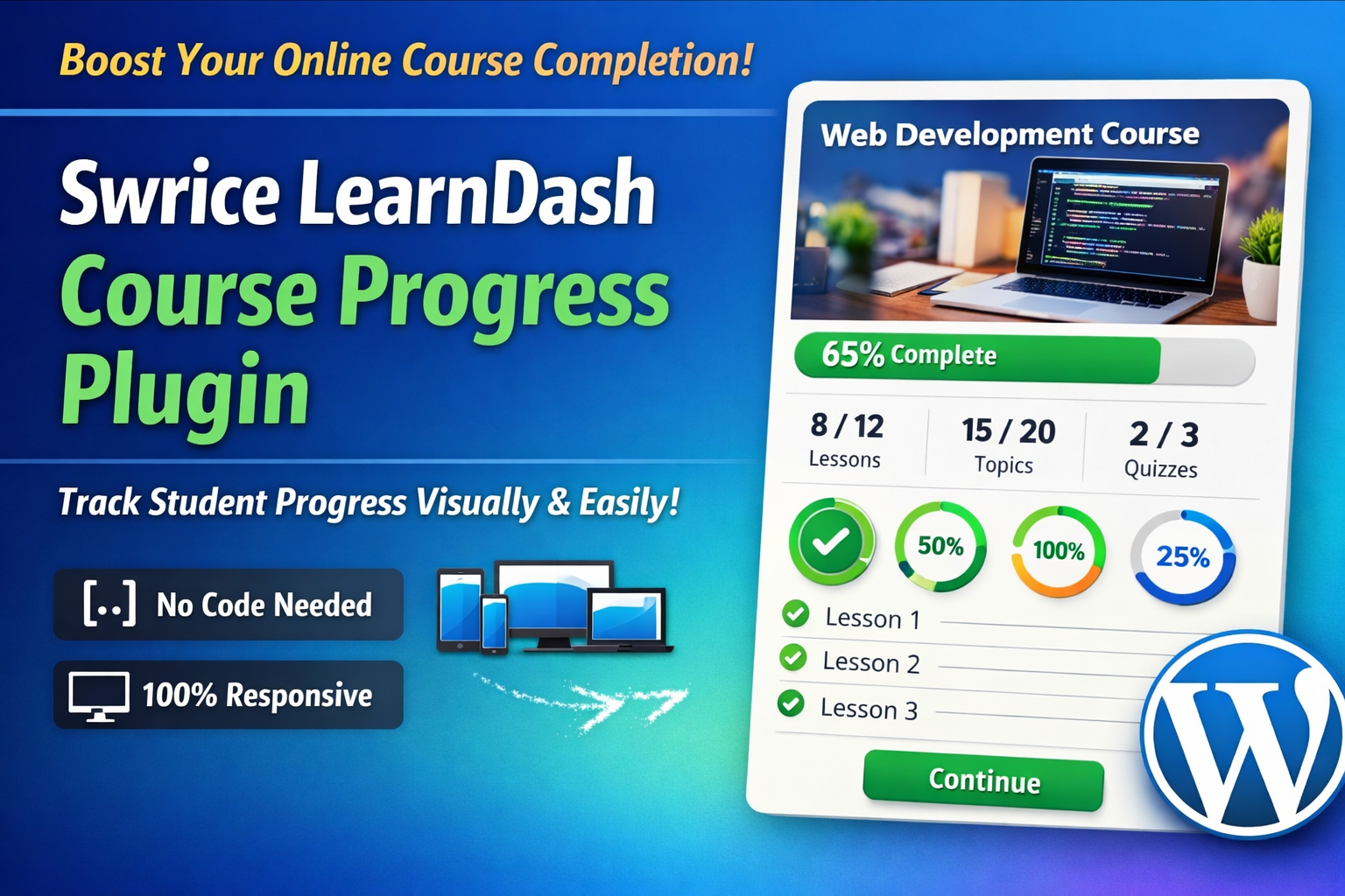 How to Display LearnDash Course Progress (2026 Guide)